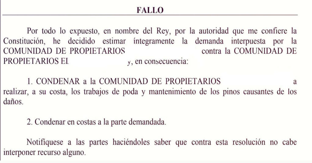 RELACIONES DE VECINDAD ENTRE COMUNIDADES DE PROPIETARIOS